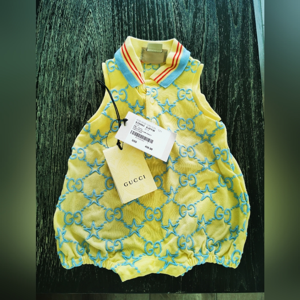 Gucci Baby Onesie 0-3 months.